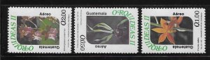 Guatemala 1994 Orchids Flowers Sc C845A-C847 MNH A2561