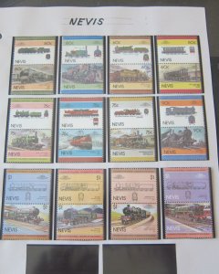 Nevis 1983 Sc 190-223 Train set(34) MNH