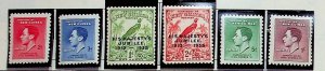 New Guinea Sc 46-7 & 48-51 MNH SET of 1932 - overprints, King George VI