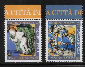 Vatican City 1639-40 2016 Christmas set MNH