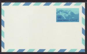 UN New York UXC10 Clouds Postal Card Unused VF