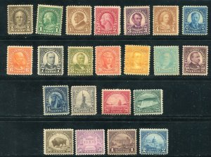 SC# 551 - 572  Regular Issues 1922-1925 Perf 11 MH