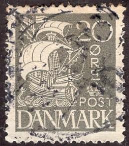 Denmark 193 - Used - 20o Caravel (Ship) (1927) (cv $2.40)
