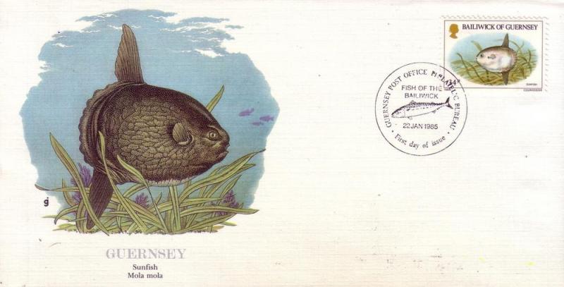 Guernsey FDC SC# 312 Sunfish L178