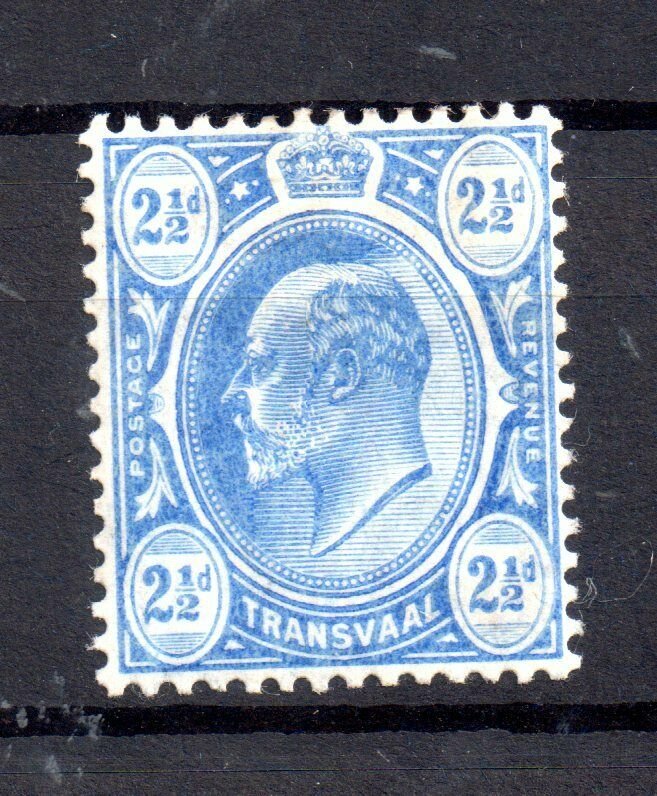 Transvaal 1909 2 1/2d bright blue mint MH SG276 WS16517