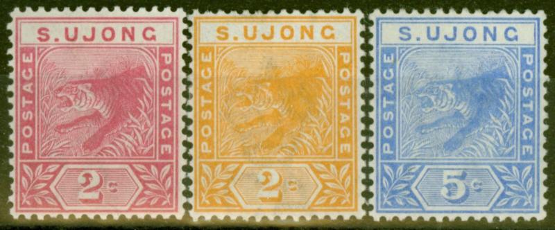 Sungei Ujong 1891-94 set of 3 SG50-52 Fine & Fresh Lightly Mtd Mint