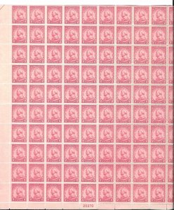 #689 MNH GENERAL VON STEUBEN Sheet Some perforation separation (my214)