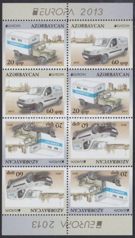 Azerbaijan stamp Europa CEPT Postal vehicles stampbooklet MNH 2013 Mi WS145432