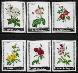 Ajman Michel #405-10 MNH Set - Roses - Flowers