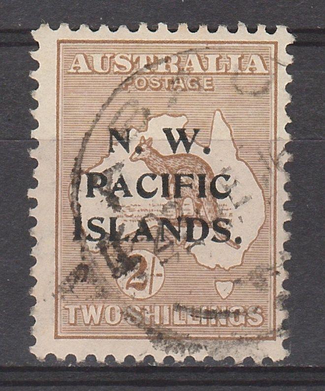 NWPI NEW GUINEA 1915 KANGAROO 2/- 2ND WMK USED