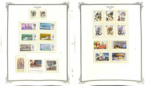Poland Stamp Collection on 24 Scott Specialty Pages, 1980-1984