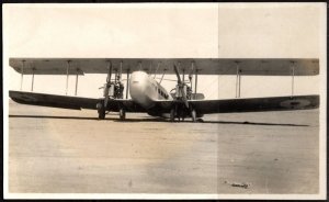 Vintage Great Britain Postcard R.P.P.C. Vickers Type 96 Vanguard Passenger Plane