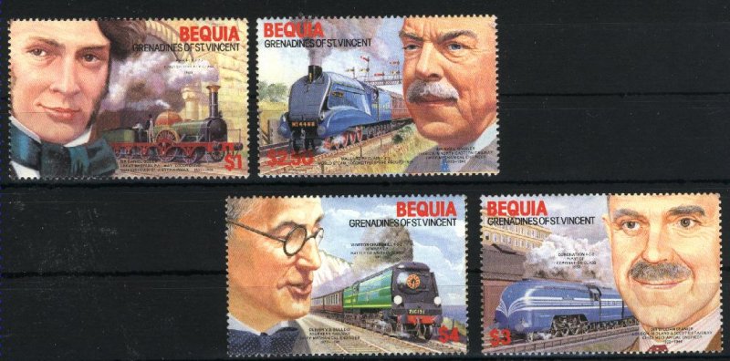 Bequia 237-40   Mint NH VF 1986   PD