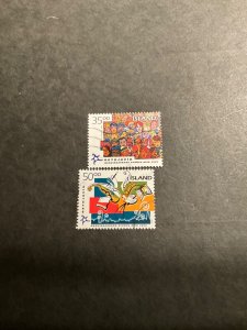 Iceland Scott #892-3 used