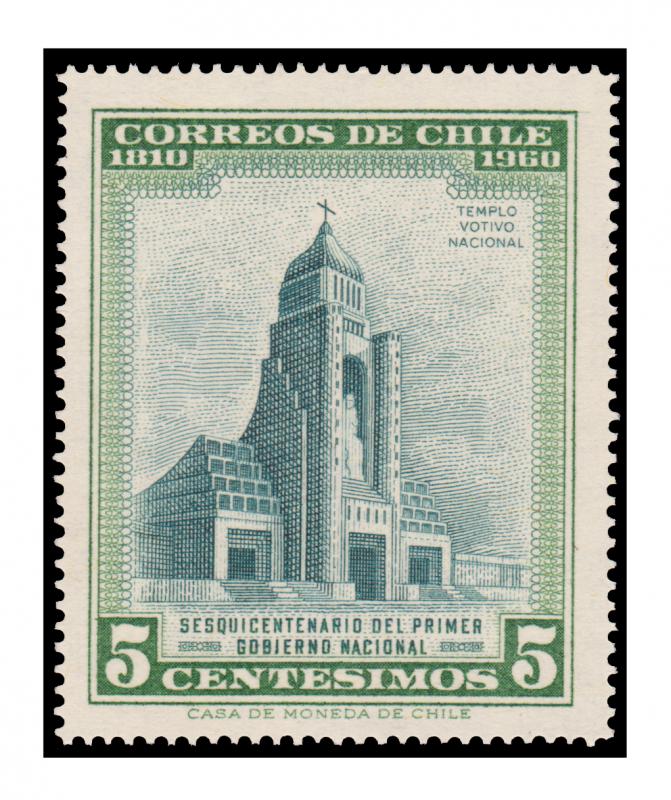 CHILE STAMP YEAR 1960. SCOTT # 333. MINT