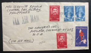 1965 Central OAS Albany Philippines Airmail Cover To Portland OR USA