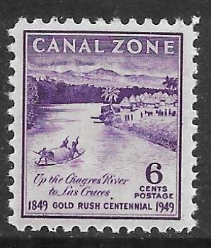 Canal Zone 143: 6c Journey in Bungo to Las Cruces, MNH, VF