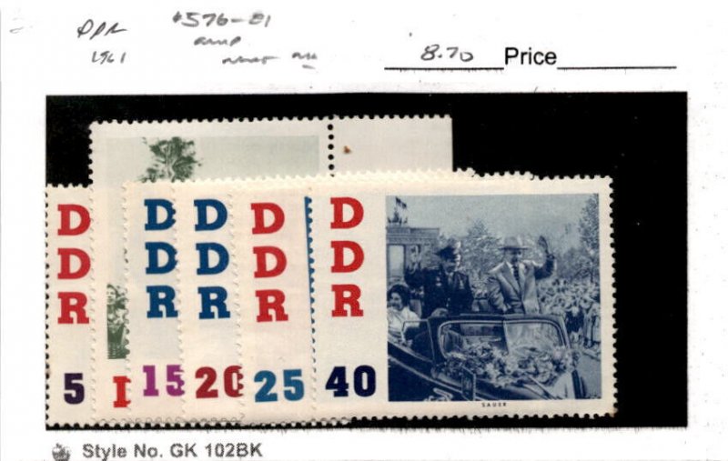 Germany - DDR, Postage Stamp, #576-581 Mint NH, 1961 Gherman Titov (AE)