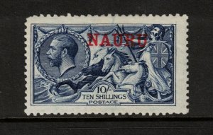 Nauru #15c (SG #18) Very Fine Mint Indigo Blue Waterlow Printing Hinged