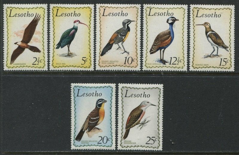 Lesotho Bird set of 7 mint o.g. hinged