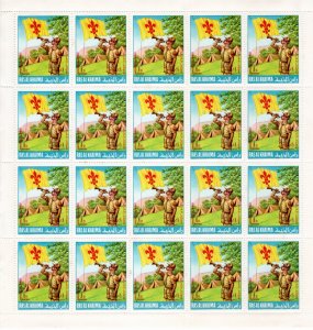 Ras Al Khaima 1967 MNH Mi 188 Sheet of 20