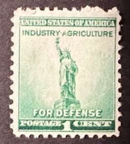 US # 899 National Defense 1940 unused