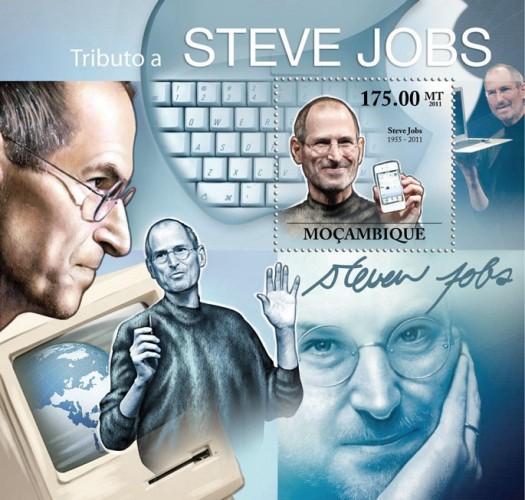 MOZAMBIQUE 2011 SHEET MNH STEVE JOBS APPLE COMPUTER INVENTOR