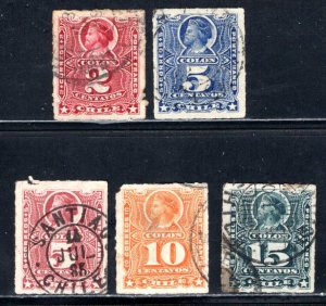 Chile  #26-30  Used  F/VF   CV $2.80   ...   1330027