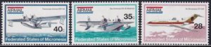 US C1-3 Trust Territories Micronesia Airmails NH VF Aircraft(1984)