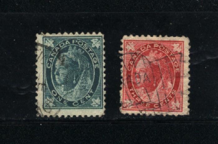 Canada #67, 69  -1  used     PD