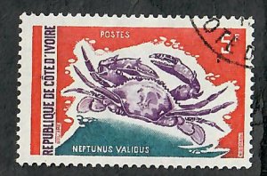 Ivory Coast #302 Marine Life used single