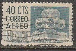MEXICO C211, 40¢ 1950 Definitive 2nd Printing wmk 300 HORIZ. USED. F-VF. (960)