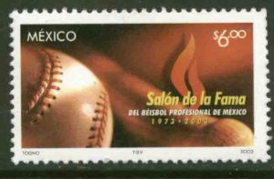 MEXICO 2318, Baseball Hall of Fame, 30th Anniversary. MINT, NH. VF.