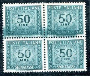 Postage due Lire 50 variety, wide color spot