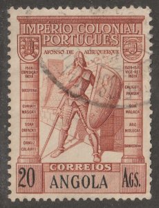 Angola, stamp,  Scott#291,  used,  hinged,  20  AGS,
