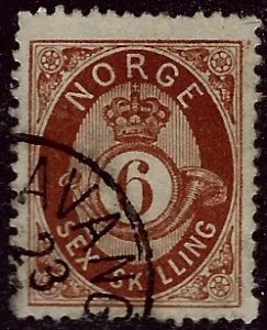 Norway #20 Used F-VF SCV$80...Chance to buy a Bargain!