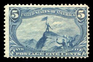 United States, 1898 Trans-Mississippi Issue #288 Cat$100, 1898 5c dull blue, ...