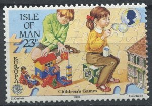 Isle of Man Sc#397 MNH, 23p multi, Europa (C.E.P.T.) 1989 - Children's Games ...