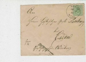 Germany 1885 Stamps Cover to Essen Oldenburg Ankum Cancel Ref 23247