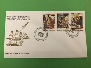 Cyprus 1972 Christmas First Day Cover Stamps Cover R42548