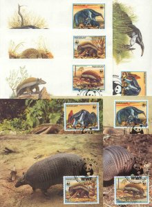 Paraguay 8 FDC/cards WWF 1988