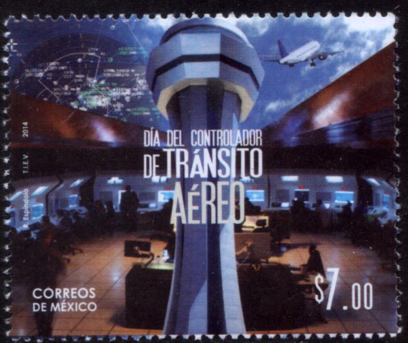 MEXICO 2895, AIR TRAFFIC CONTROLLERS DAY. MINT, NH. VF.