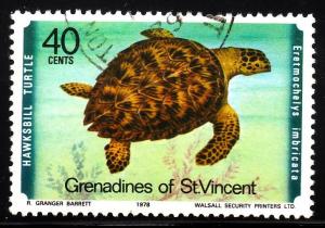 St Vincent - Grenadines 158 - used - Turtle