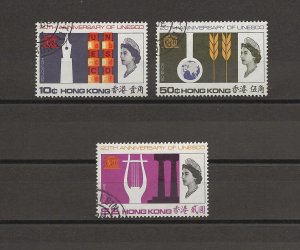 HONG KONG 1966 SG 239/241 USED