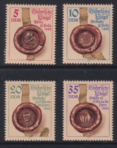 German Democratic Republic #2422-2425 MNH 1984 historic seals