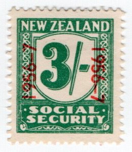 (I.B) New Zealand Revenue : Social Security 3/- (1956)