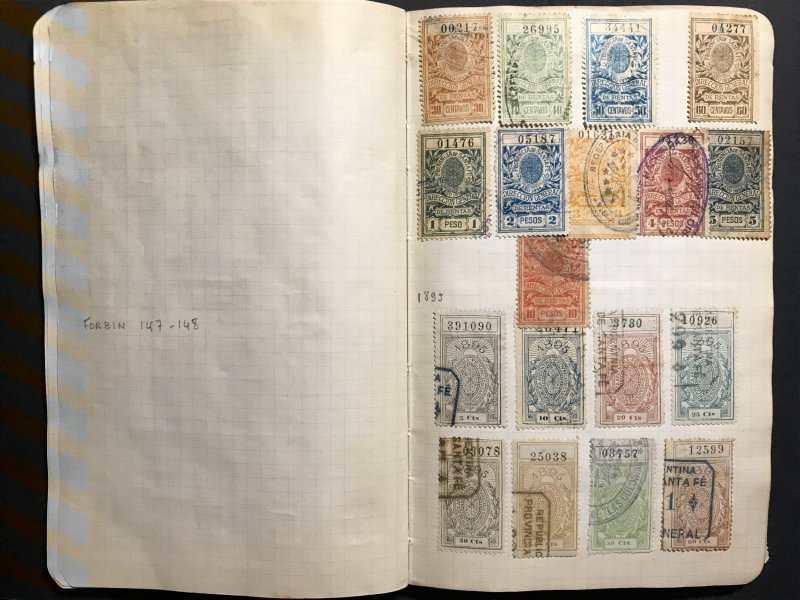 Argentina Revenue Stamps Mint/Used 1884-1912 (1100 Stamps)