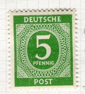 GERMANY BERLIN British/US Zone 1946 numeral issue Mint hinged 5pf. value