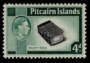 PITCAIRN ISLANDS GVI SG5b, 4d black & emerald-green, M MINT. Cat £23.