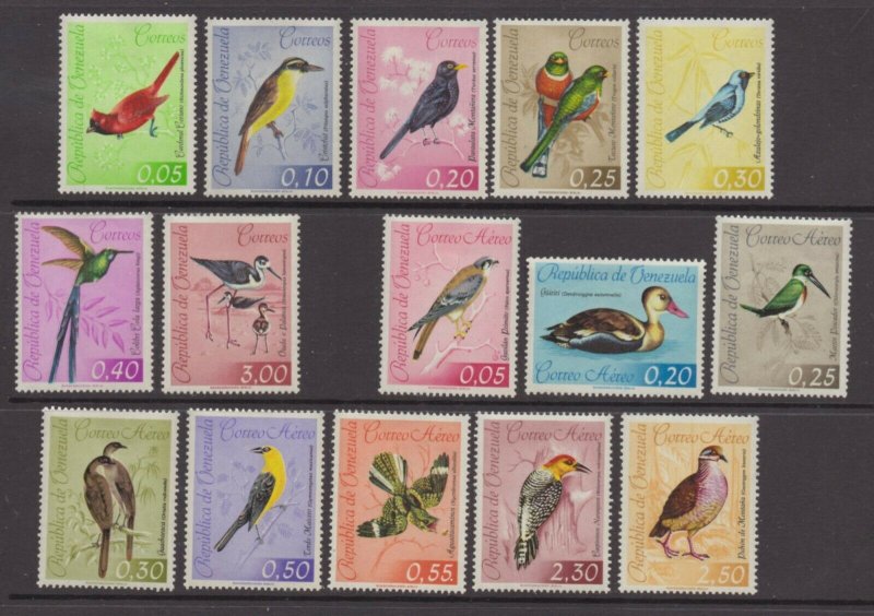 Venezuela - Sc# 818 - 824 + C811 - C818 MH (h rem) / Birds   -     Lot 1221098